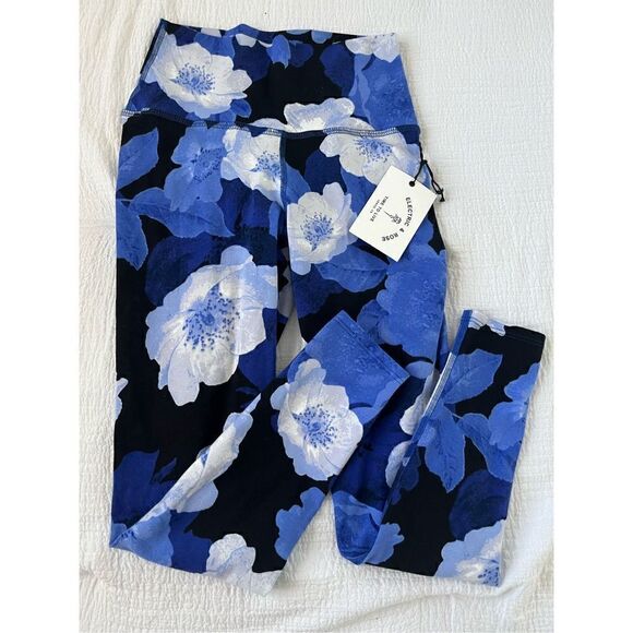 New Electric & Rose Sunset Ankle Legging Blue Floral - Picture 2 of 5